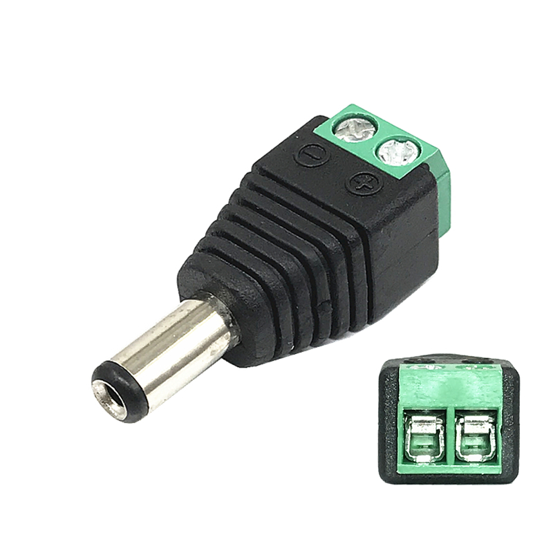 1mm 免焊dc头转接线端 12v电源插头监控led 50个