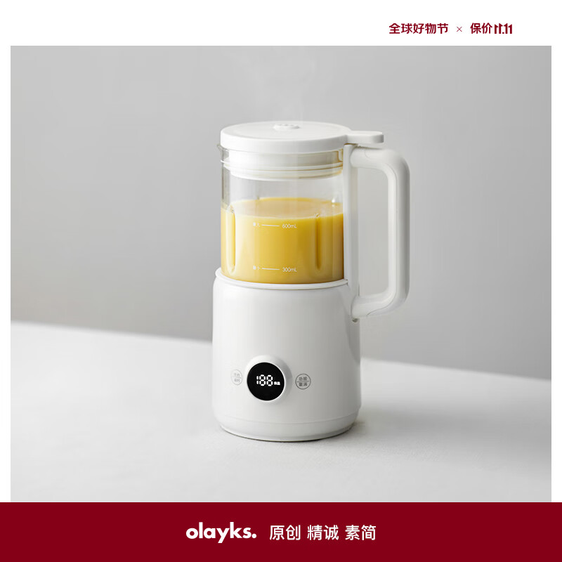 olayks破壁机 豆浆机 迷你小型家用多功能降噪低音 免洗全自动料理机 0.6L 1-2人怎么看?