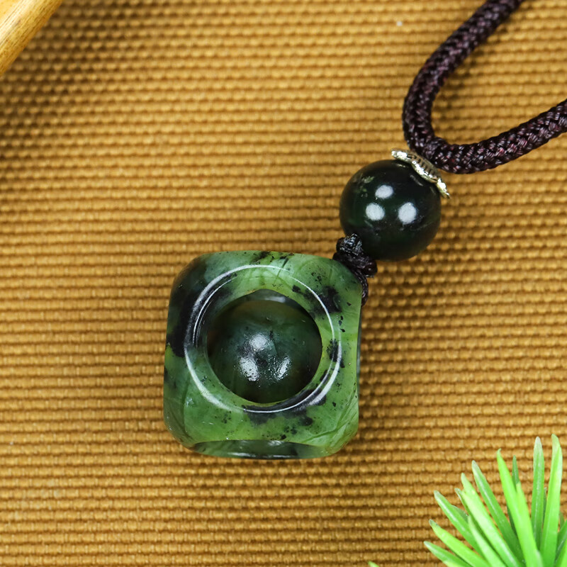 陌晨 moeycior转运珠西藏藏玉药王石纯手工一体项链锁骨链个性高冰