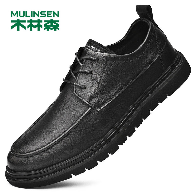 木林森（MULINSEN）男鞋商务休闲透气软底男士正装皮鞋 黑色 40码 99128属于什么档次？