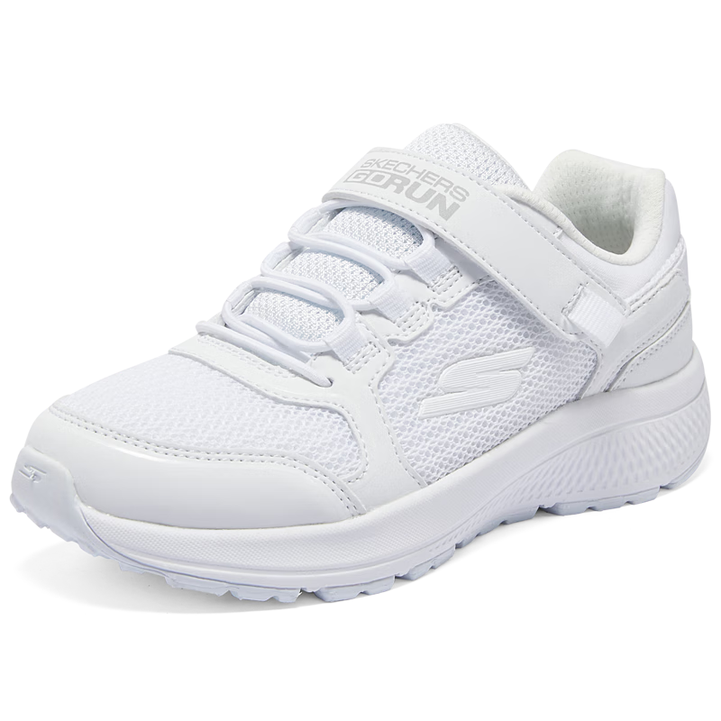 Skechers斯凱奇中大童學(xué)生跑步鞋兒童魔術(shù)貼女童運動鞋透氣童鞋319033L