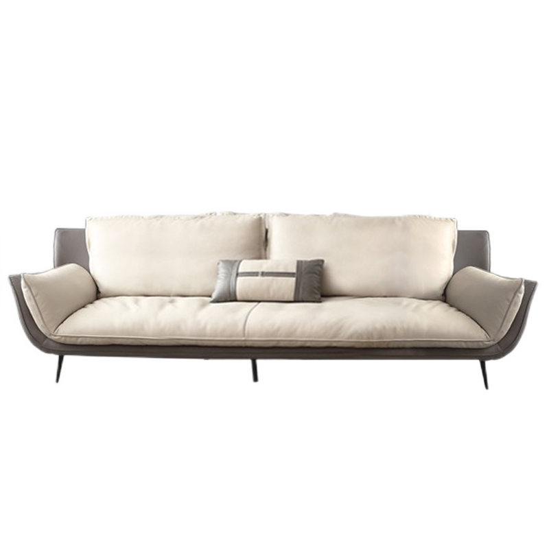 绿林咖 皮沙发组合客厅现代沙发皮质真皮创意极简头层牛皮皮艺沙发 单人位 国产皮