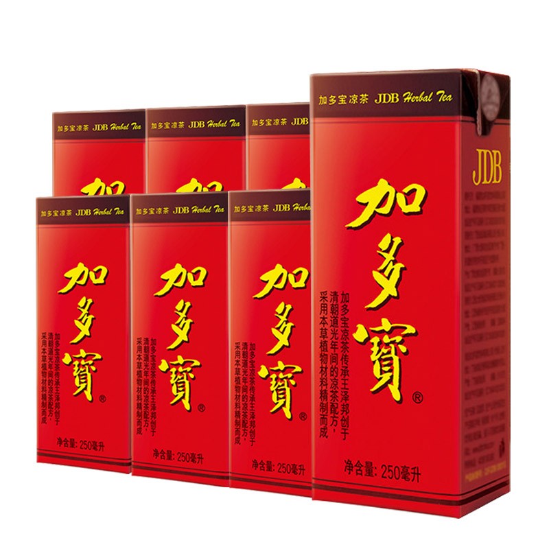 加多宝 凉茶250ml*12罐夏季清凉茶饮料植物草本凉茶饮品散装 250ml*6盒