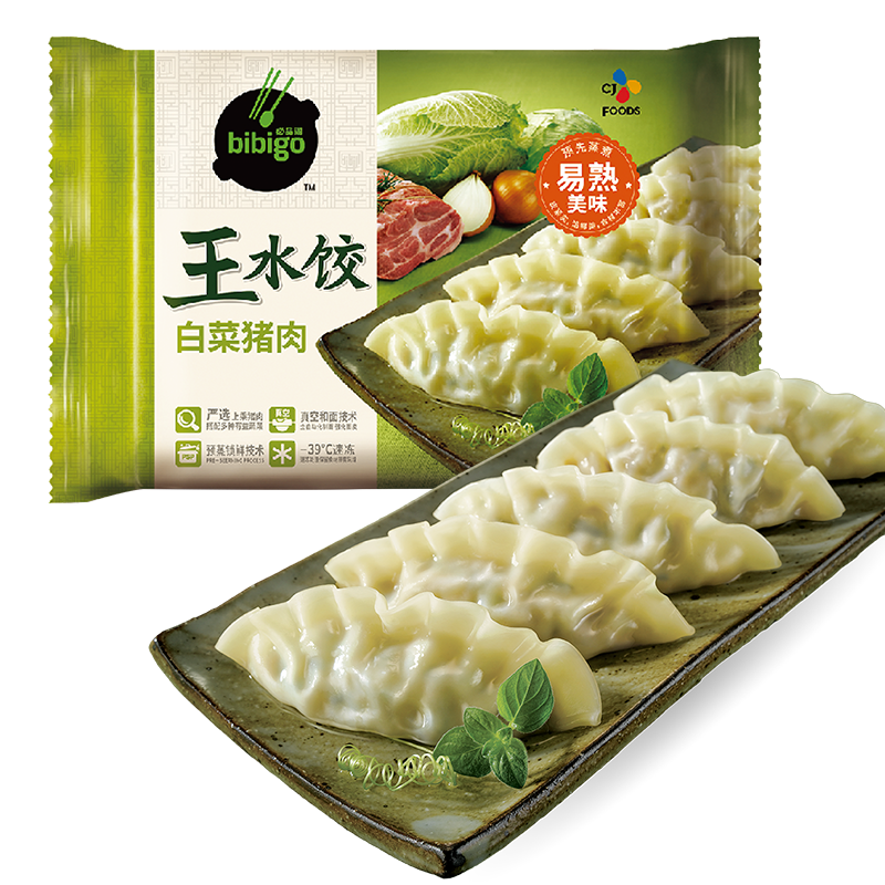 bibigo 必品阁 王水饺 猪肉白菜馅 24只 600g