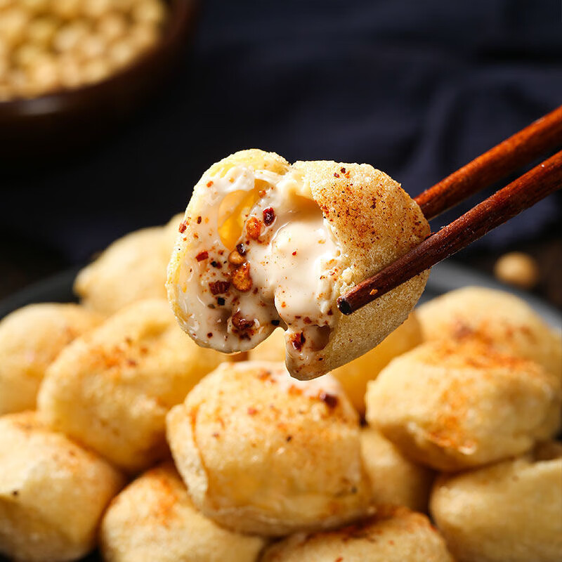 蔚鲜来 包浆豆腐180g(30-33片)爆浆冻豆腐豆制品 火锅烧烤食材