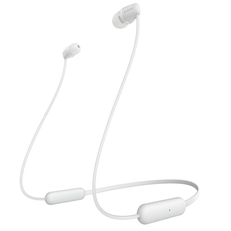 索尼（SONY） Sony/索尼 无线蓝牙耳机入耳式双耳颈挂脖式运动跑步 白色 标配