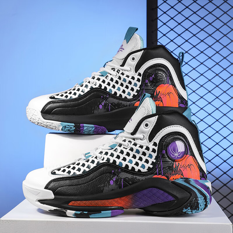 努格森贝踏大童篮球鞋男防滑耐磨减震中小学生运动鞋女百搭高帮战靴