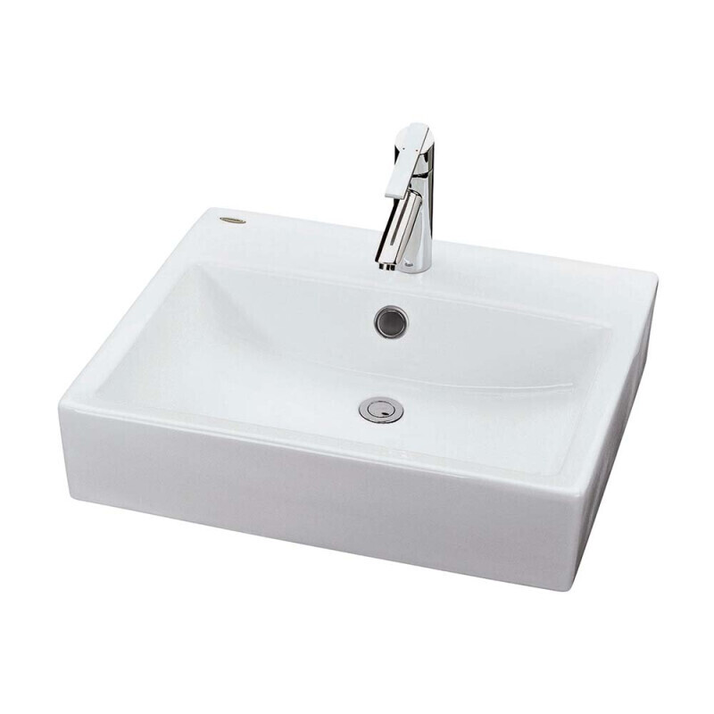 toto桌上式洗脸盆 方形台上盆洗手盆 陶瓷面盆 lw712rcb单孔(台式挂墙