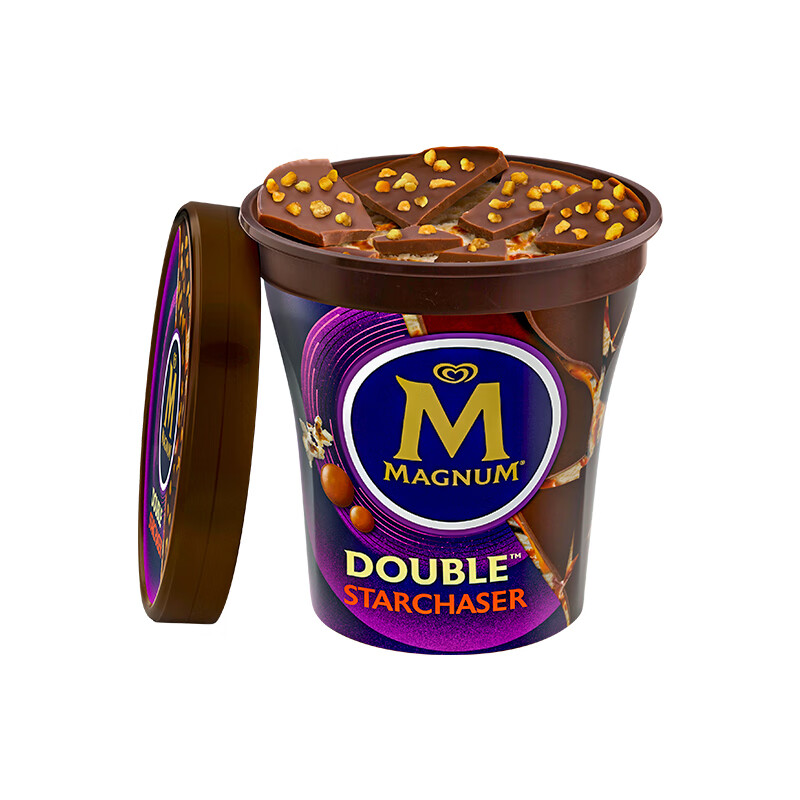 Magnum梦龙太妃爆米花口味冰淇淋440ml海外原装进口桶装敲敲杯雪糕冷饮