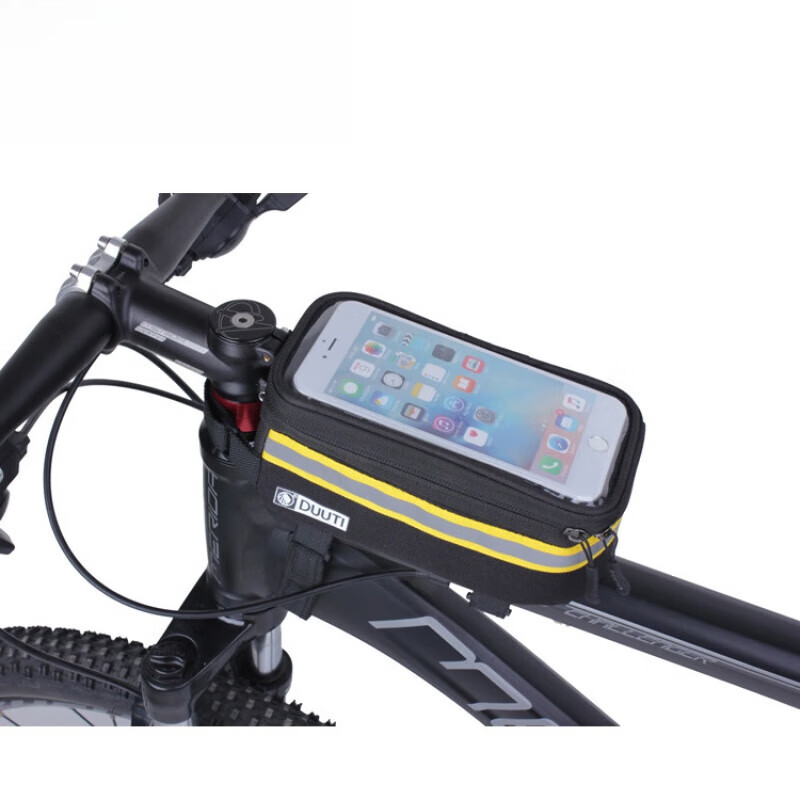 其他品牌DUUTI 迪尤途 自行车包触屏山地车马鞍包上管包手机包骑行装备 黄色 S