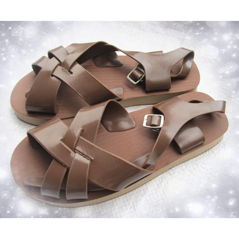 塑料凉鞋 男防水凉鞋经典复古五洲泡沫塑料凉鞋男 软底舒适80,90年代