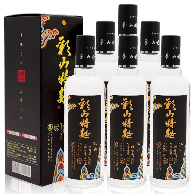 彩山特曲 38°江山500ml*6 浓香型白酒  彩山酒 整箱