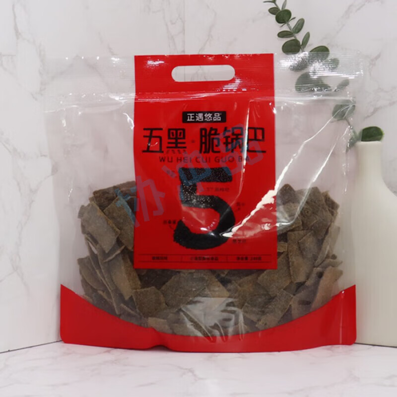 食芳溢正遇悠品五黑脆锅巴240g五谷原味韩世酱香香辣风味锅巴薯片零食品 香辣风味【240g*1袋】