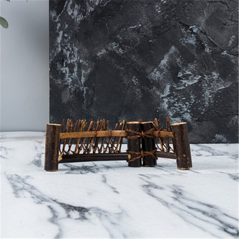 澳颜莱刺身拼盘装饰创意盘式酒店菜品菜肴围边花围栏篱笆点缀草日式