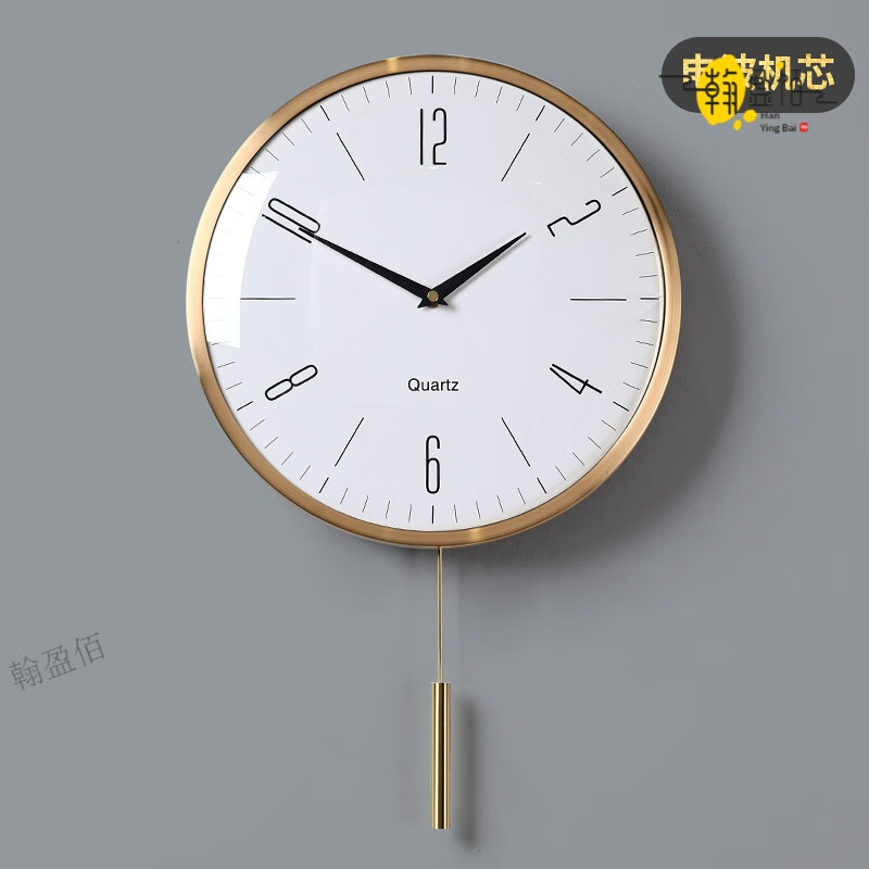 精工挂钟 日本原装品质简约客厅时钟2025新款家用高端钟表电波钟 象牙白(电波机芯) 10英寸