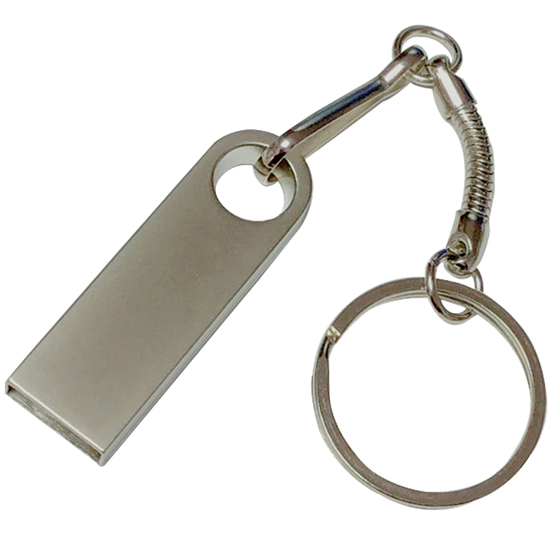 优易思u盘招投标书金属防水刻字图文logo礼品车载优盘办公个性定制U盘 E5银色 8GB