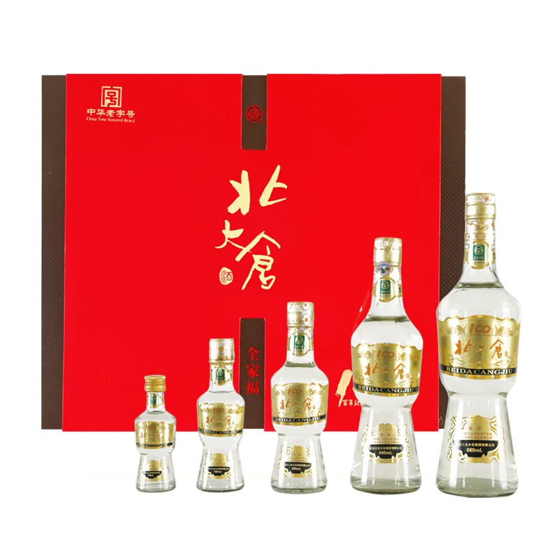 北大仓部优全家福50度酱香型白酒1470ml礼盒装大曲坤沙绿色食品