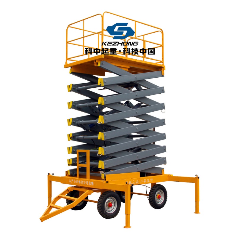 适用河南sjy天成矿山子路移动剪叉升降机 电动液压平台载人高 载重300