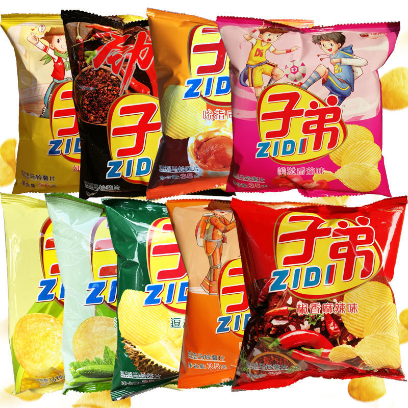 子弟薯片椒香麻辣味 30g/袋 云南特产子弟土豆片香脆零食贵州马铃薯片