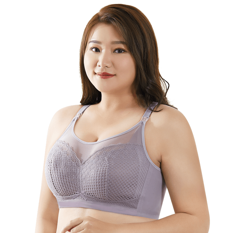 霞婷(xiating) 大碼哺乳文胸孕婦內(nèi)衣聚攏懷孕期喂奶母乳夏季薄款胸罩孕婦專用 22-05紅色 36/80E