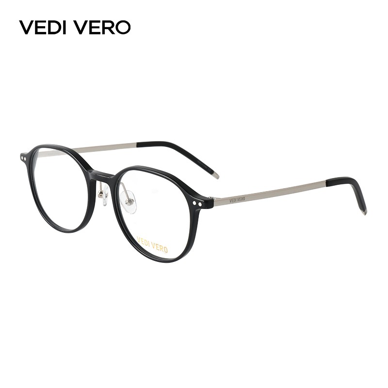 VEDI VERO光学镜潮流个性韩国女网红款大脸显瘦全框眼镜 VO142 0VV VO142/BLK