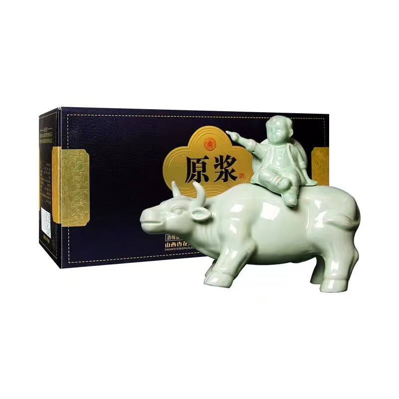 举品青花山西杏花村牧童牛原浆20汾白酒 清香型二十年老酒 高粱纯粮食