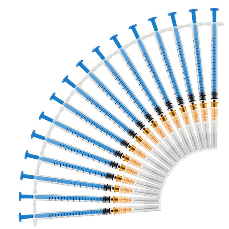 康叶达 医用一次性无菌注射器1ml医用无菌独立包装疫苗针管针筒注器筒