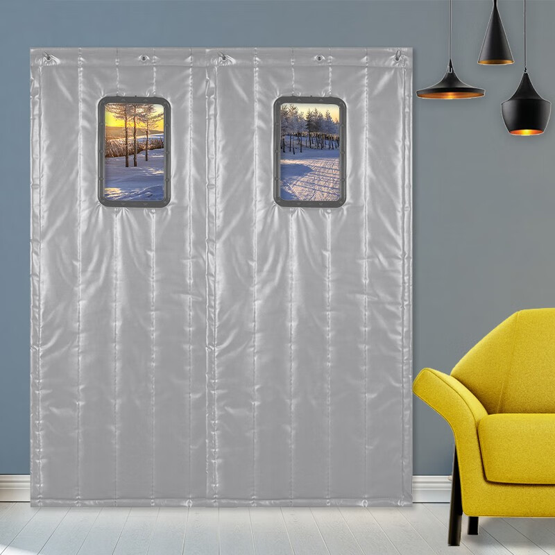 恒愎棉门帘加厚 皮革保暖帘家用挡风防水隔断帘保温挂帘冬季商场店铺