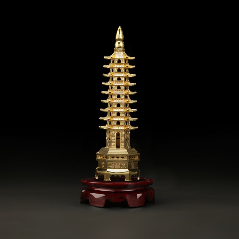 吉善缘 合金文昌塔摆件 九层十三层送事业高升学业考研高考中考考试