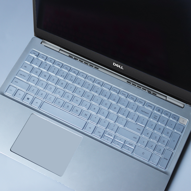 洋典 戴尔灵越inspiron 5598 5593 5509键盘膜vostro 5590防尘套 透明