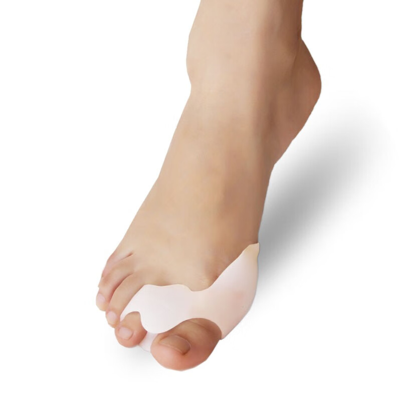 敏斯特双环拇指外翻分指器大脚骨脚趾成人分趾器可穿鞋 乳白色 双环L号（39-46）