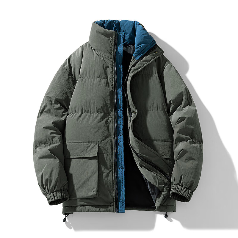 凯逸弗（kainifu）冬季棉服男新款运动冬装加厚面包服男装 米白色 3XL