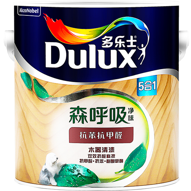 水性木器漆森呼吸净味抗苯抗甲醛5合1哑光漆木制油漆2.