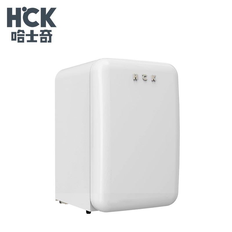 哈士奇 复古小冰箱独立冷冻冷藏 107L家用小户型迷你冰箱 BC-130RDC 白色