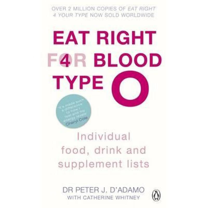 预订 Eat Right for Blood Type O: Maximise your health with individual food, drink and supplement li...