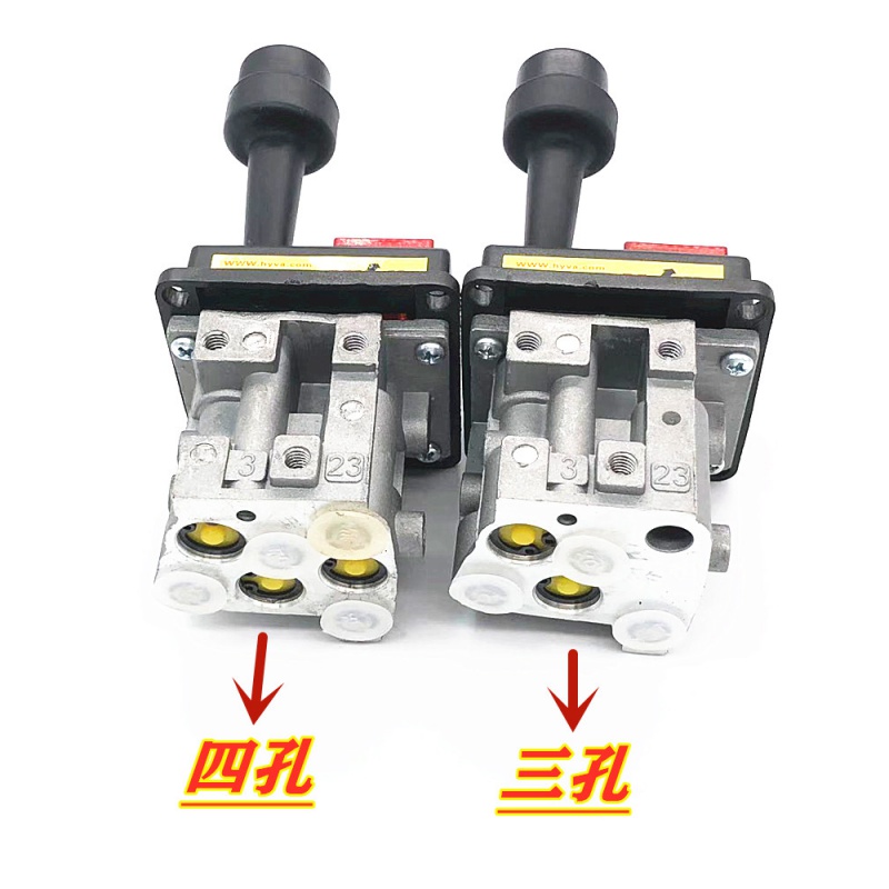 适配豪沃重卡自卸车举升阀翻斗车手控阀海沃液压顶小手柄升降开关 小