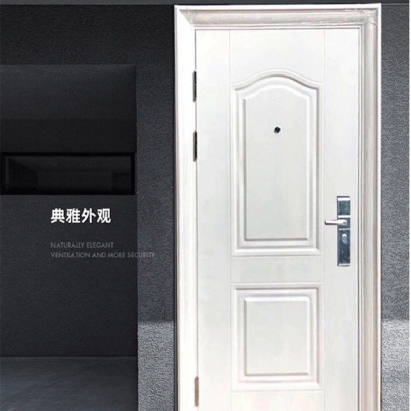 全新钢制防盗门纯白烤漆防晒漆室外门安全门进户门钢制门出租房门