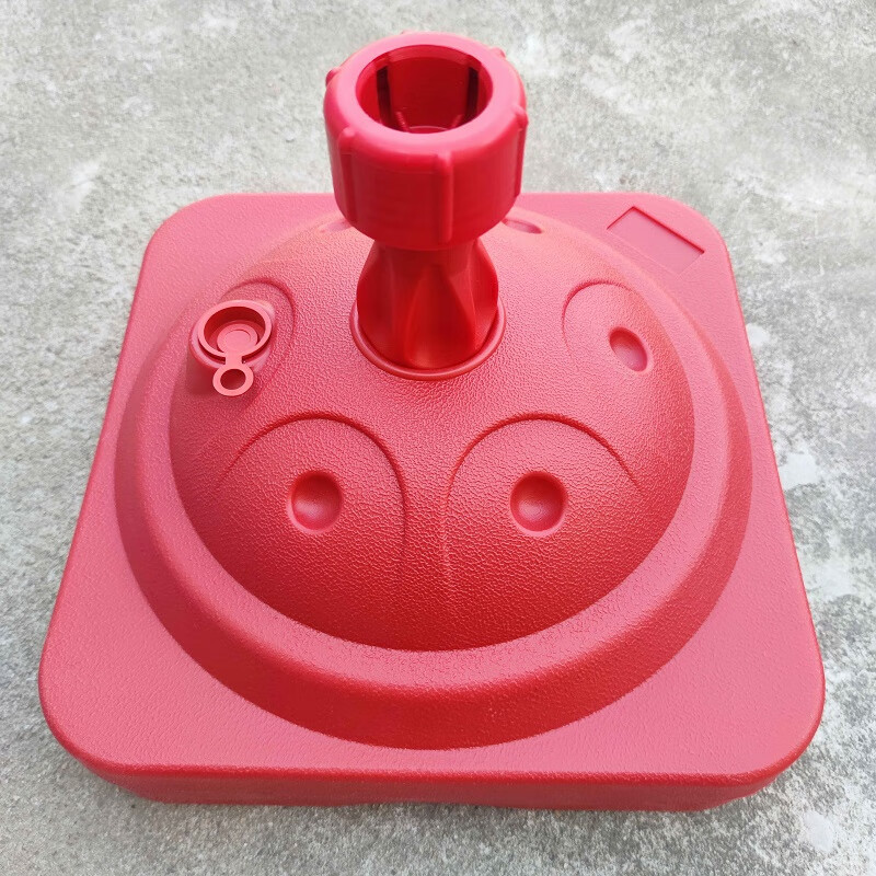 fgacct 户外旗杆注水底座彩旗红旗座班牌室外广告旗帜道旗 红色10公斤