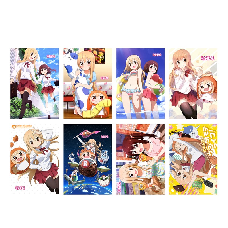 动漫人物42*29cm海报高清大图压纹防水海报墙贴卡通图片 干物妹小埋