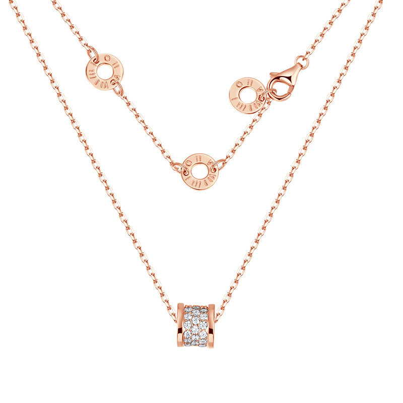 fanci范琦 小蛮腰项链玫瑰金流苏吊坠锁骨链小众生日礼物送女友送妈妈