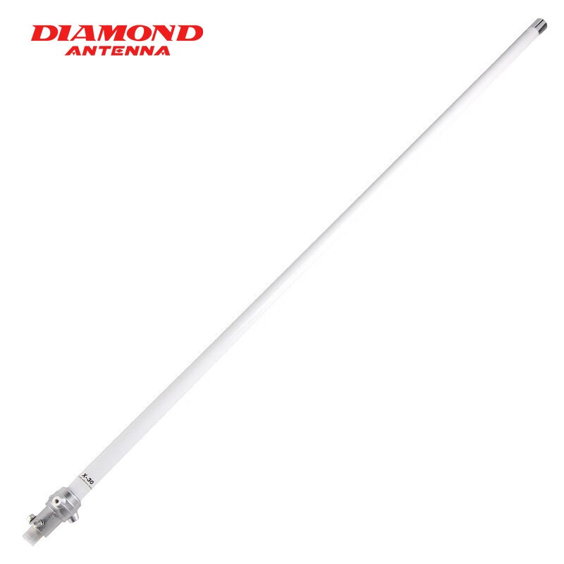 DIAMOND ANTENNA 日本钻石天线 X30 UV双段基地台玻璃钢棒杆天线 1.3m