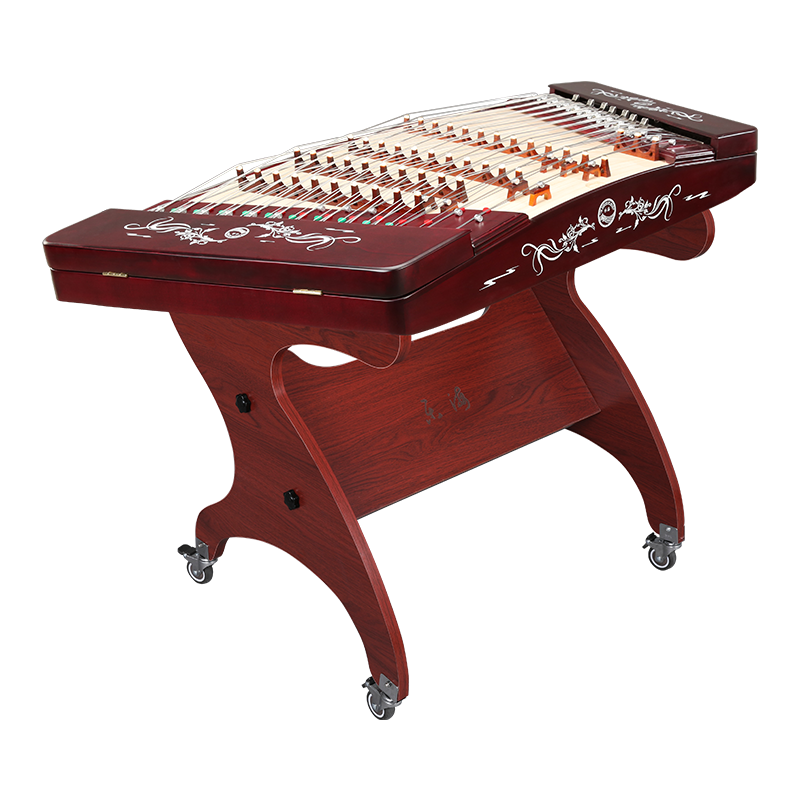 樂(lè)海 揚(yáng)琴樂(lè)器初學(xué)入門練習(xí)教學(xué)402楊琴色木酒紅色素面揚(yáng)琴 多款可選 DL21W雙鳳共舞