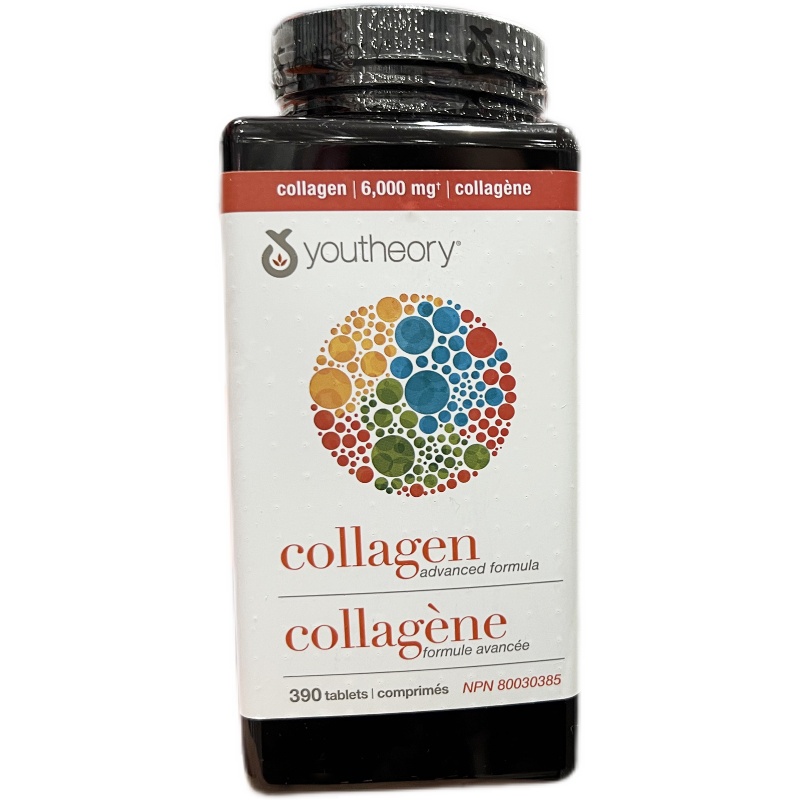 youtheory加拿大 collagen胶原蛋白片含18种氨基酸390粒 红色