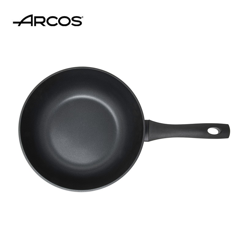 ARCOS原装进口铝制不粘锅炒菜锅家用炒菜锅电磁炉燃气灶通用
