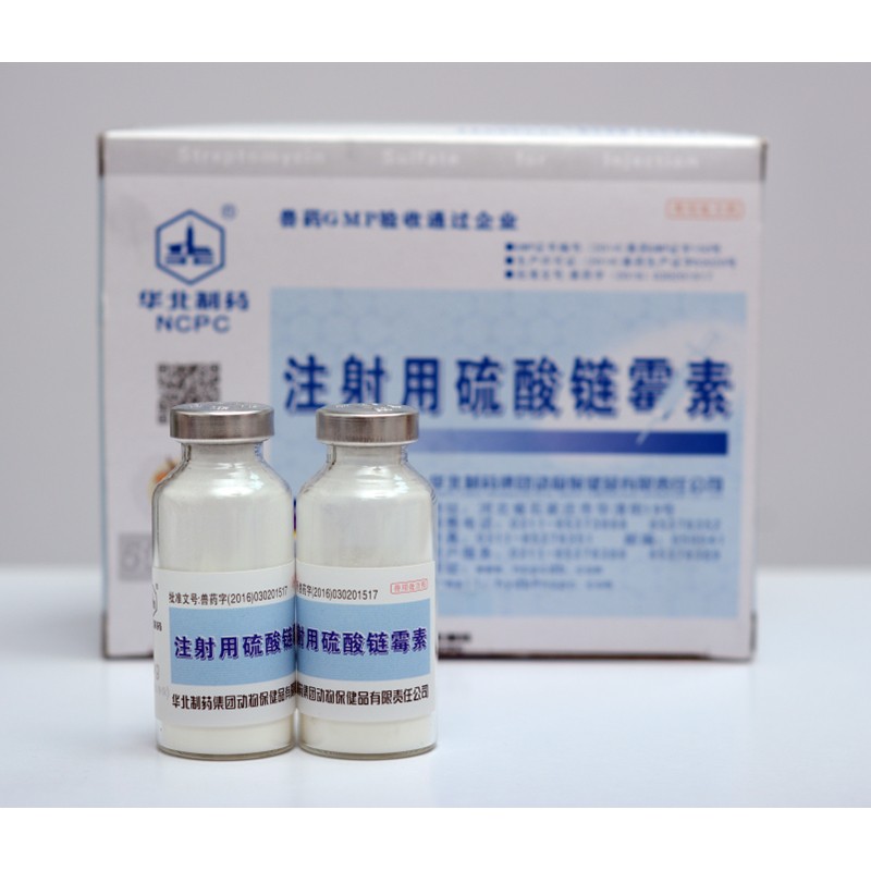 华北制药【企业店】兽用 注射用硫酸链霉素  抗结核杆菌感染 500万