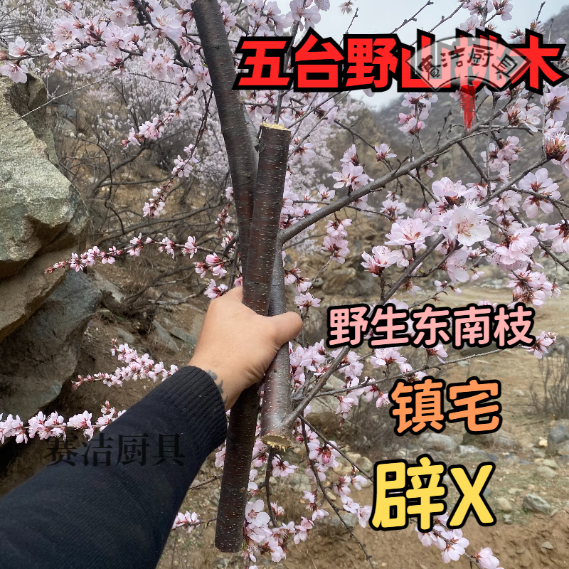 慈航閣泰山東南枝桃木棍五臺野生東南山桃木老桃木木棍雕刻桃木棒防驚嚇原木本命年 直徑4-5cm長30  一根