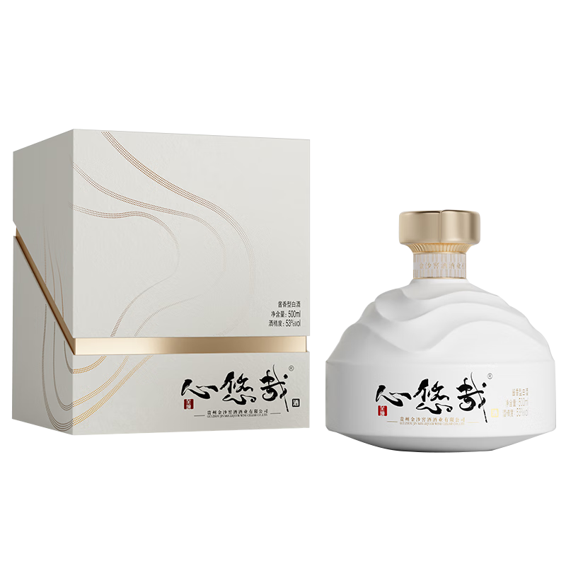 心悠哉酒  至境 酱香型白酒  酱香型酒 53度 500mL 1瓶 单瓶装