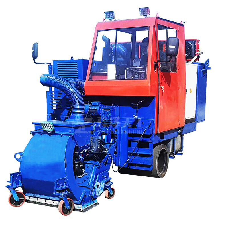 驾驶式抛丸机全自动大型混凝土路面桥面拉毛器喷砂刨钢板除锈设备