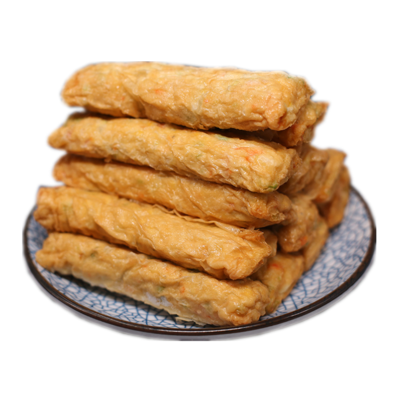 虎钢馋海生腐皮虾味卷腐皮虾卷火锅麻辣烫关东煮油炸小吃冷冻食品半