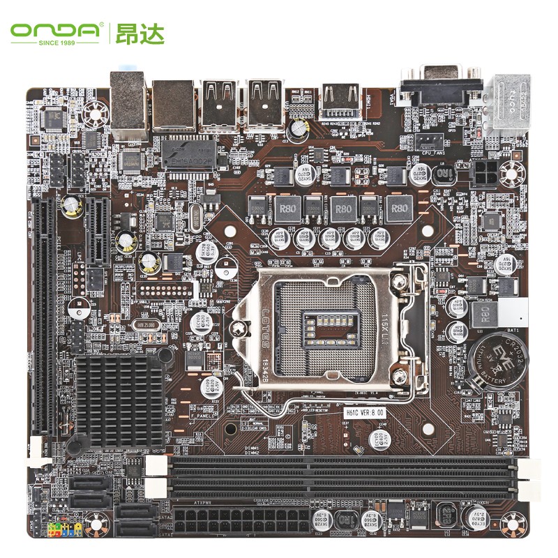 昂达（ONDA）H61C V8  (Intel H61/LGA1155)主板 办公游戏优选